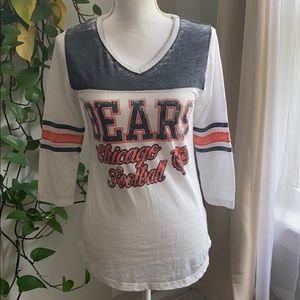 NFL Team Apparel Chicago Bears 3/4 Sleeve Shirt